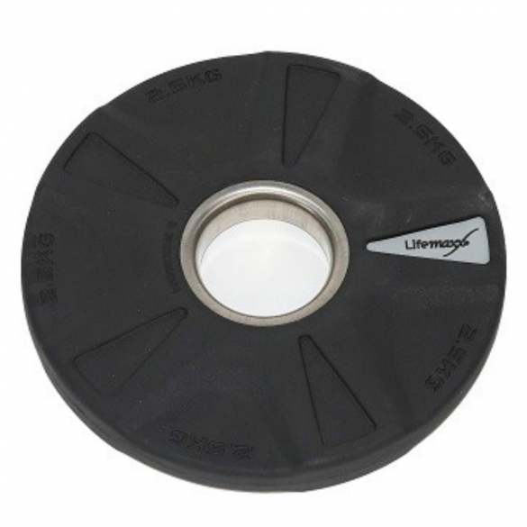 Lifemaxx Rubberen Halterschijf 5 grip 2,5 kg LMX 92 LMX 92